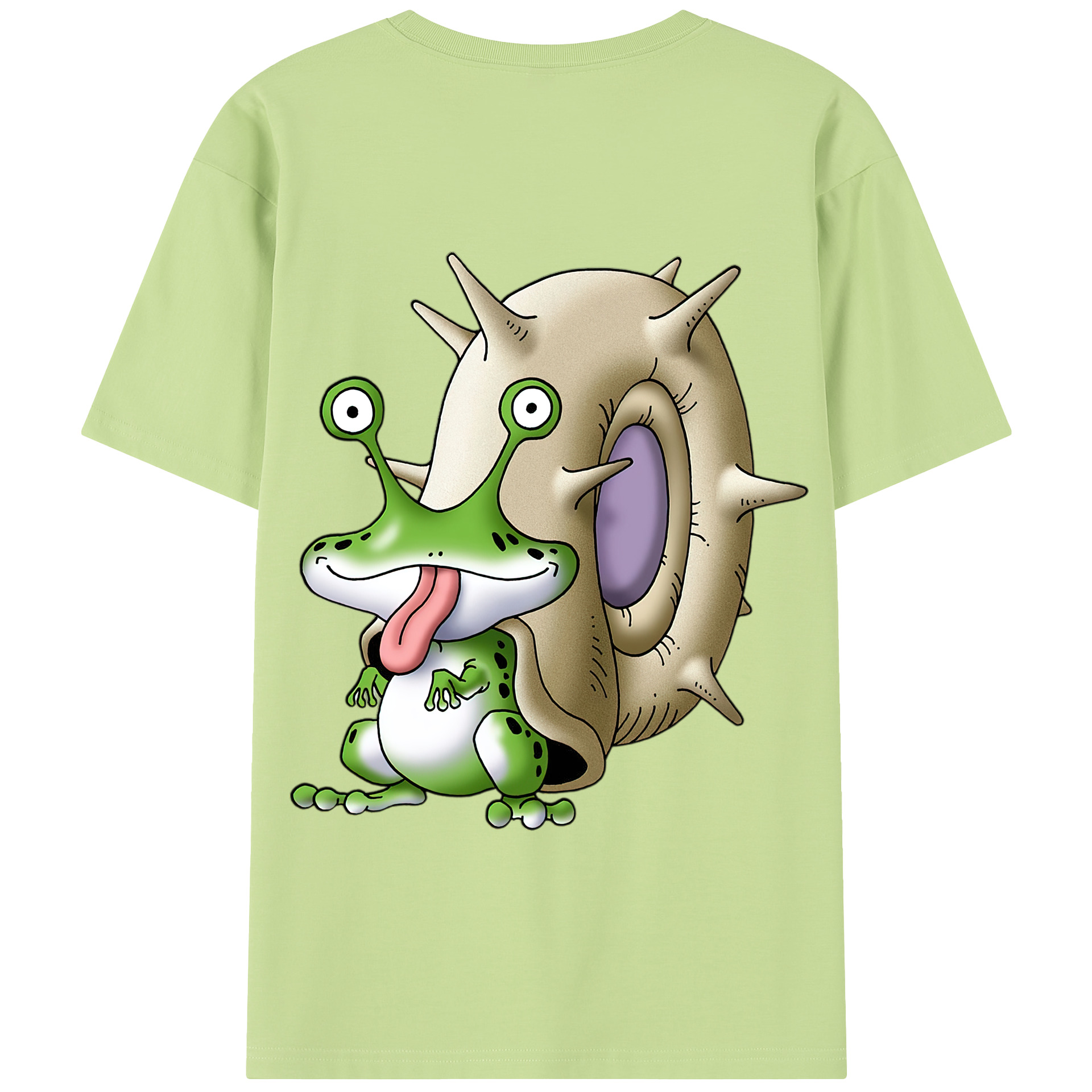 （画像用） ドラゴンクエスト Doragon Kuesuto Dragon Quest 綿100％半袖Tシャツ（背面プリント）